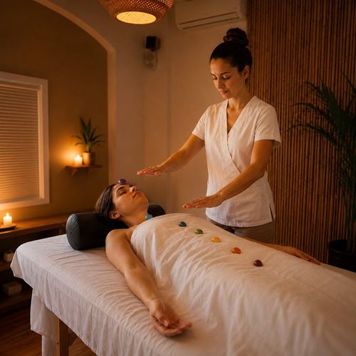 Massagem Relaxante com Reflexologia e Reiki - 1h40 min.